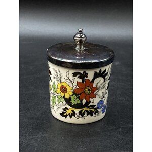 Pagoda Sandland Hanley Staffordshire Lidded Jam England No Spoon